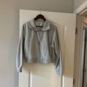 All In Motion Womens Gray Quarter Zip Size: XL